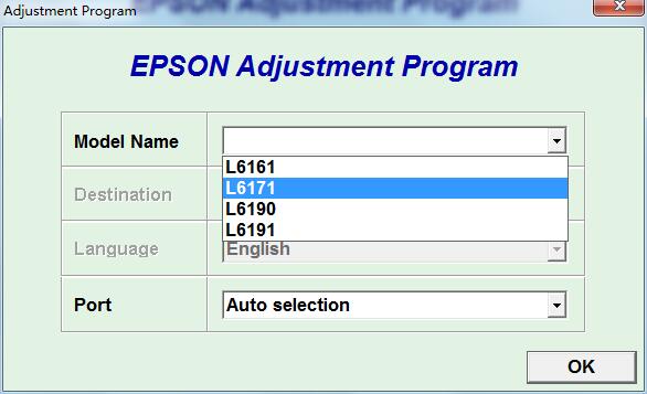 爱普生清零软件Reset Epson L6161 - L6171 - L6190 - L6191