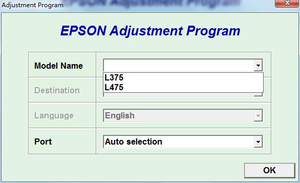 爱普生清零软件Epson L375 L475 (Latin)