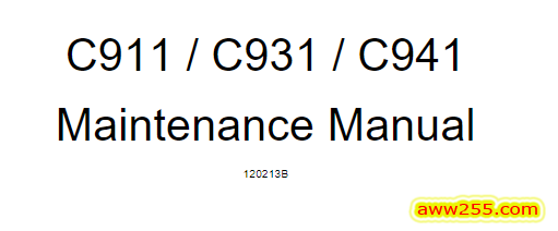 OKI C911 C931 C941 彩色激光打印机中文用户手册故障排除日常维护 英文维修手册