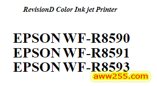 爱普生 WF-R8590 WF-R8591 WF-R8593 喷墨打印机英文维修手册 