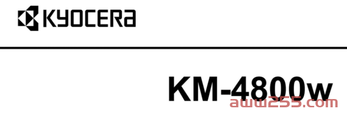 京瓷 KM-4800W工程机中文维修手册 