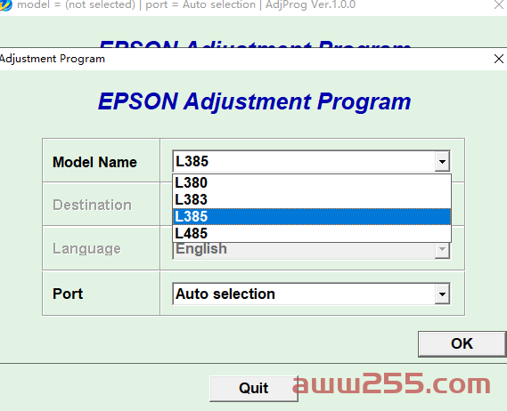爱普生清零软件Epson_L380_L383_L385_L485含图解Reset（三种）